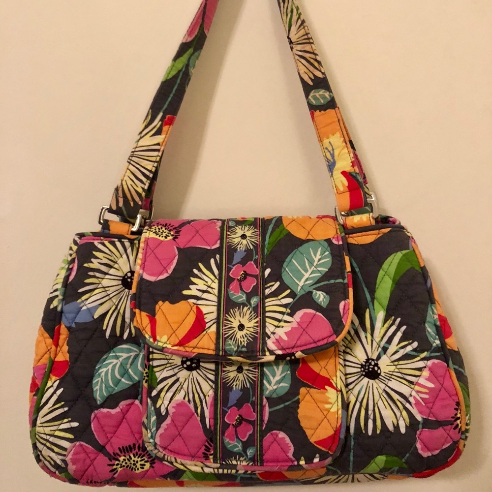 Vera Bradley Jazzy Blooms Medium Shoulder Bag